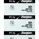 Photo of Energizer 321 Silver Oxide Button Cell, 5pc