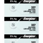 Photo of Energizer 337 Silver Oxide Button Cell, 5pc