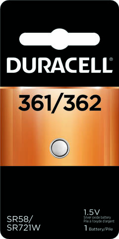 Photo of Duracell 361/362 Silver Oxide Button Cell, 1pk