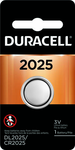 Photo of Duracell CR2025 Lithium Coin Cell, 1pk