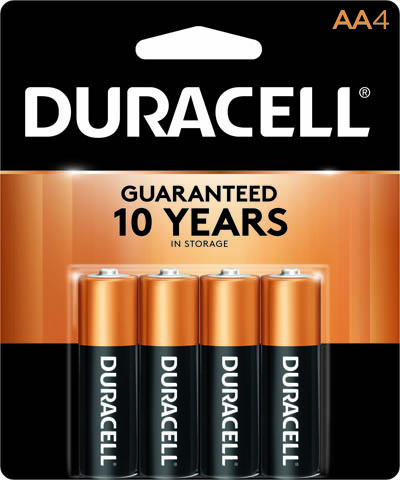 Photo of Duracell Coppertop AA Alkaline Battery, 4pk
