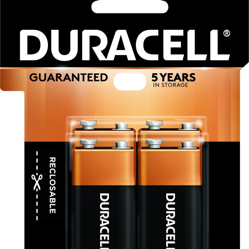 Photo of Duracell Coppertop 9V Alkaline Battery, 4pk