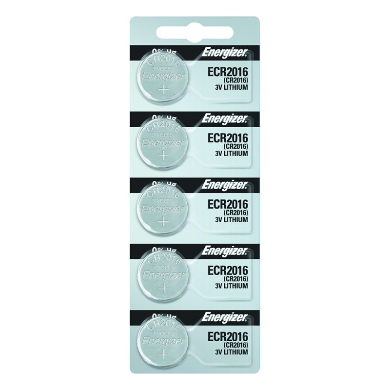 Photo of Energizer CR2016 Lithium Coin Cell, 5pc
