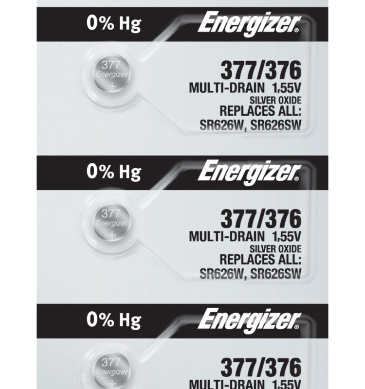 Photo of Energizer 377-376 Silver Oxide Button Cell, 5pc