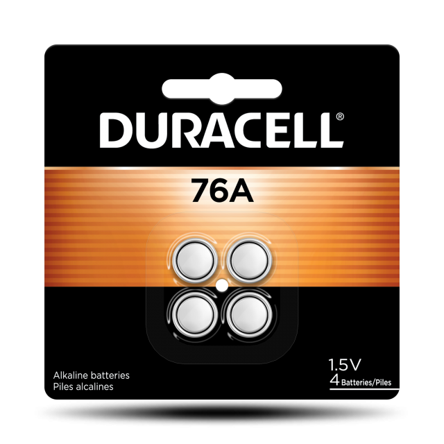 Photo of Duracell 76A Alkaline Button Cell, 4pk