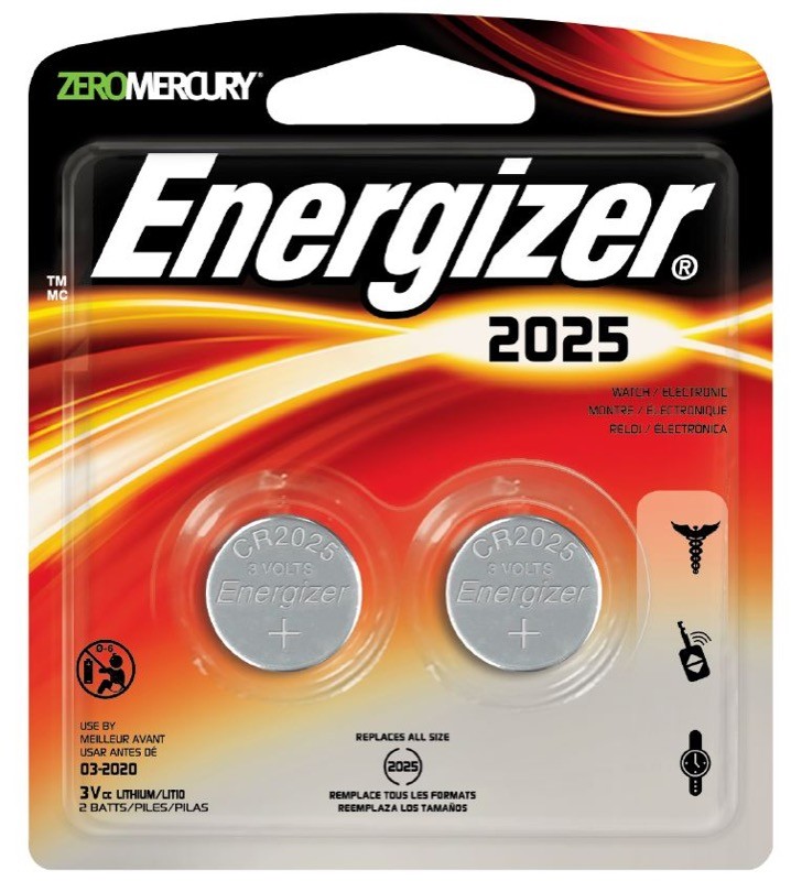 Energizer CR2025 Lithium Coin Cell, 2pk - PrimarySource, A Buyer's Best ...