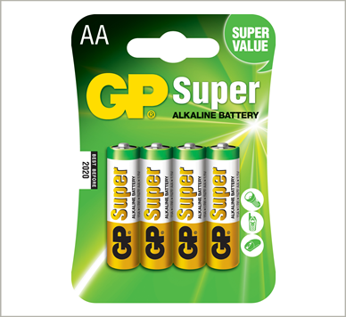 Photo of GP Super AA Alkaline Battery, 4pk