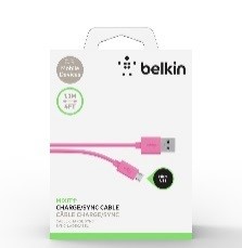 Photo of Belkin MIXIT 4′ Micro USB Cable, pink