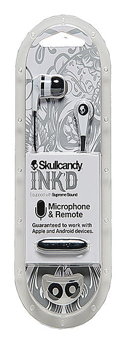 Photo of Skullcandy Ink’d 2.0 Earbud w/Mic White/Black