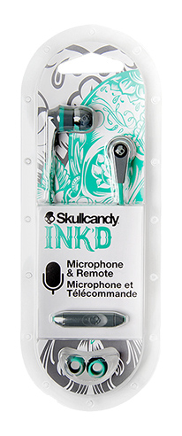 Photo of Skullcandy Ink’d 2.0 Earbud w/Mic Gray/Mint