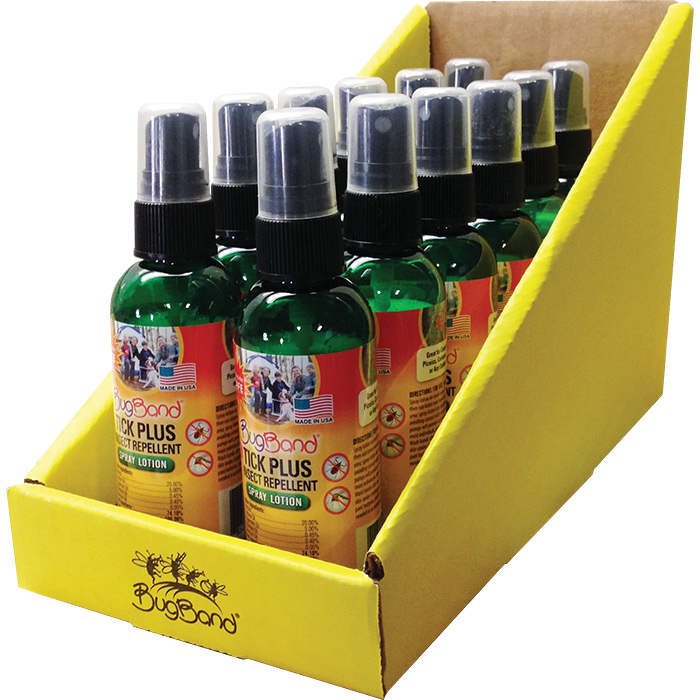 Photo of BugBand 7oz Insect Repellent Spray. 6 Piece Display Green