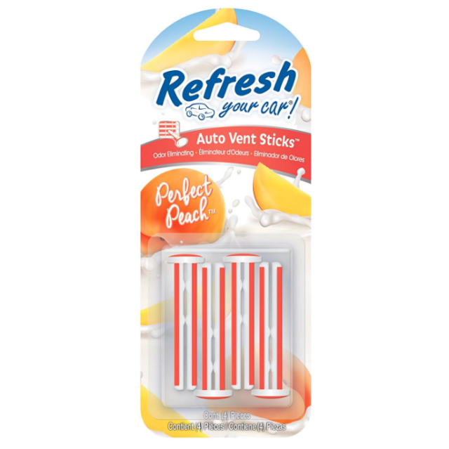 Photo of Refresh Your Car 4pk Vent Sticks Perfect Peach