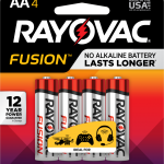 Photo of Fusion™ Alkaline Carded AA , 4pk (Trayed)